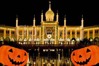 Halloween dressed Tivoli Copenhagen
