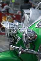Front detail of green scooter