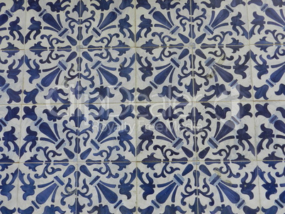 blue traditional tiles