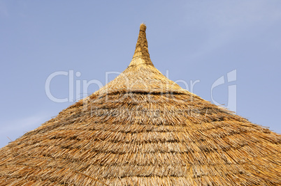 thatched roof of an African round h