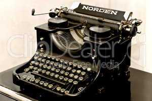 Old Norden typewriter