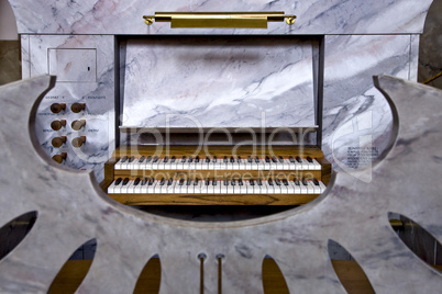 The choir organ in Trinitatis church