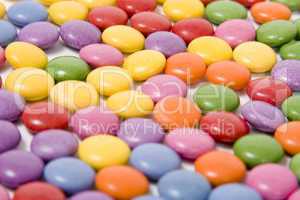 Coloured surface of confectionary