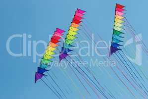 Stacks of stunt kites