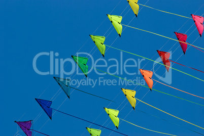Stacks of stunt kites