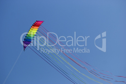 Stack of 12 stunt kites