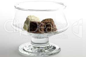 Glass of Chocolate with truffle fil