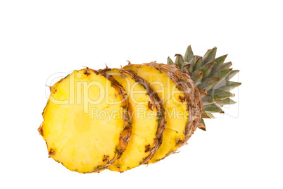 Ananas Frucht in Scheiben