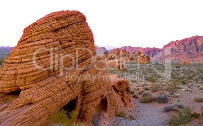 BEEHIVE AT VALLEY OF FIRE SP AT SUN
