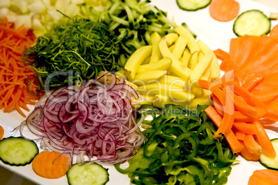 Grated vegetables