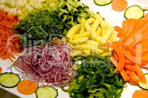 Grated vegetables