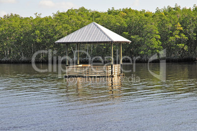 Gazebo in Four Mile Cove Ecological Preserve, Cape Coral Florida