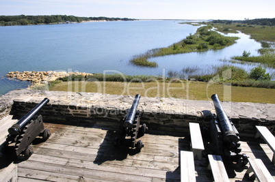 View toward Matanzas inlet from the top of Fort Matanzas