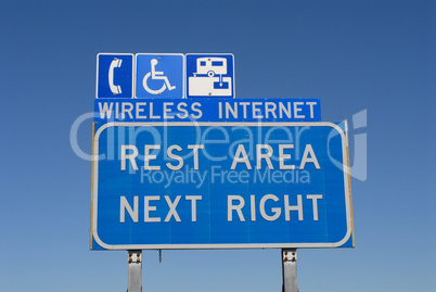 Wireless internet rest area