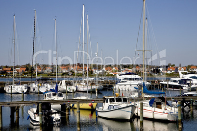 The harbour in Faaborg, Funen, Denm