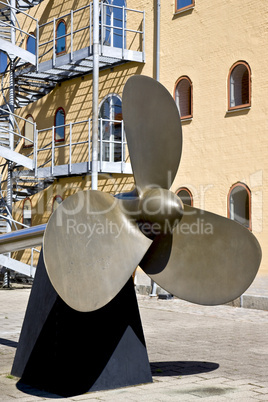 Modern propeller art sculpture