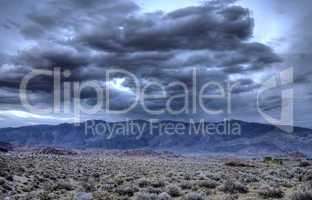 STORM CLOUDS OVER THE OWENS VALLEY
