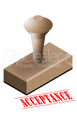 Acceptance office rubber stamp