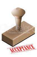 Acceptance office rubber stamp