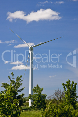 A modern wind turbine