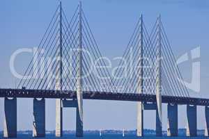 The Oresund Bridge between Denmark and Sweden