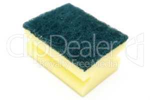 Yellow household scrubber