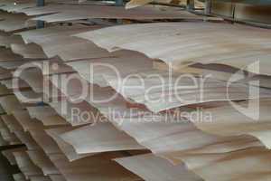 Wood veneer for plywood production