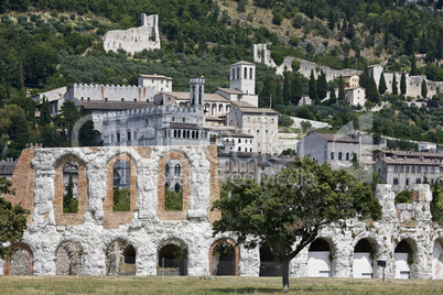 The medieval town Gubbio in Umbria