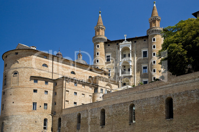 The Ducale palace in the medieval t