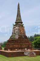 Old temple ruin at Wat Mahatat in Ayuttaya, Thailand