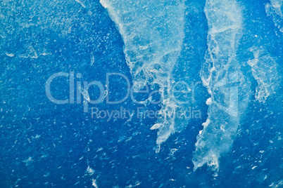 Detail of glacial ice, Grey Glacier at Lago Grey, Torres del Paine, Chile.