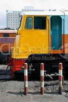 Colourful railway locomotives