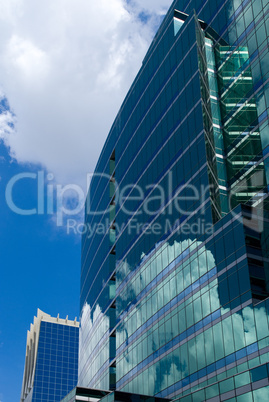Office buildings with reflections