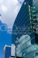 Office buildings with reflections