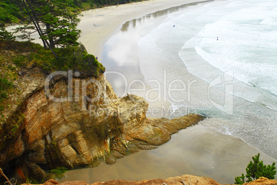 Oregon Coastal Scene, Rocky Cliff