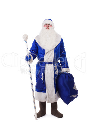 Russian father Christmas in blue costume