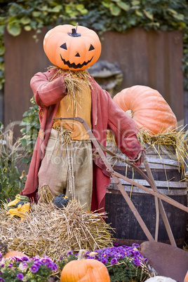 Halloween scarecrow in Tivoli Copenhagen