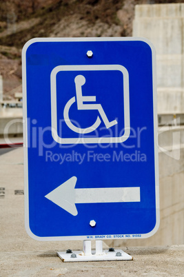 Handicapped sign