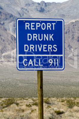 Report drunk drivers sign