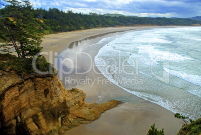 Oregon Coast, Sedimentary Rock Clif