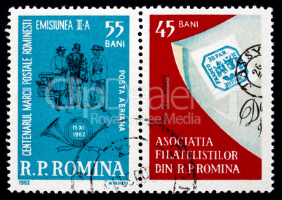 Postage stamp Romania 1962 Stage Driver, by Szatmary