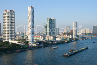 Chao Praya River in Bangkok, Thaila