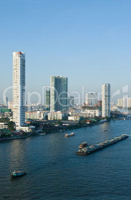 Chao Praya River in Bangkok, Thaila