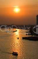 Sunset over Chao Praya River
