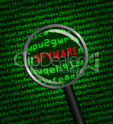 Magnifying glass locating spyware i