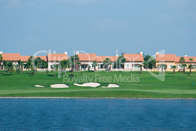 Houses at a golf course