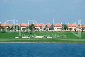 Houses at a golf course