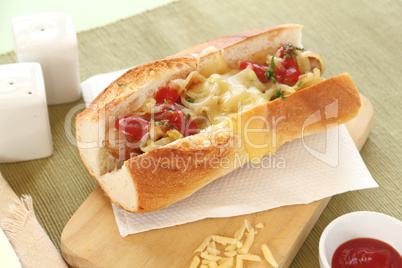 Cheese Hot Dogs
