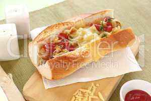 Cheese Hot Dogs