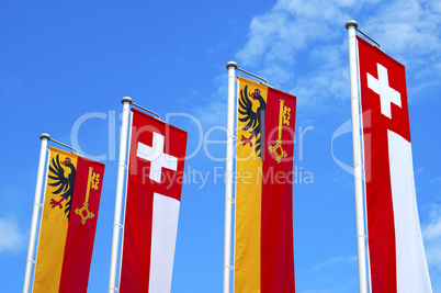Flags, Geneva, Switzerland